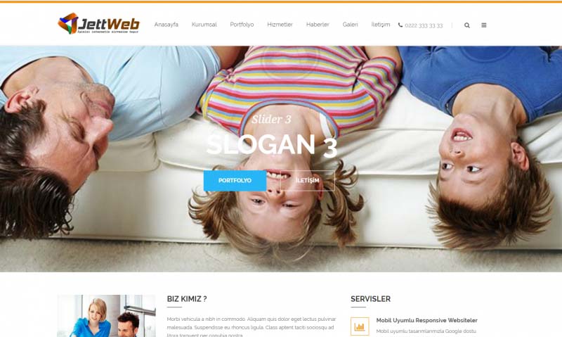 Hazır Kurumsal Firma Web Sitesi V4 (Mobil Uyumlu)